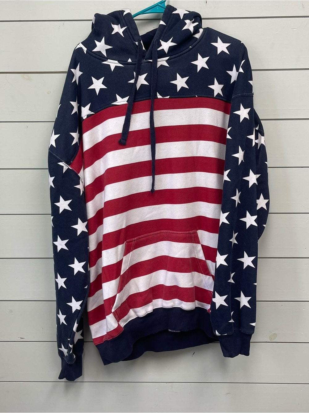 US Vintage American flag hoodie unisex size 2XL